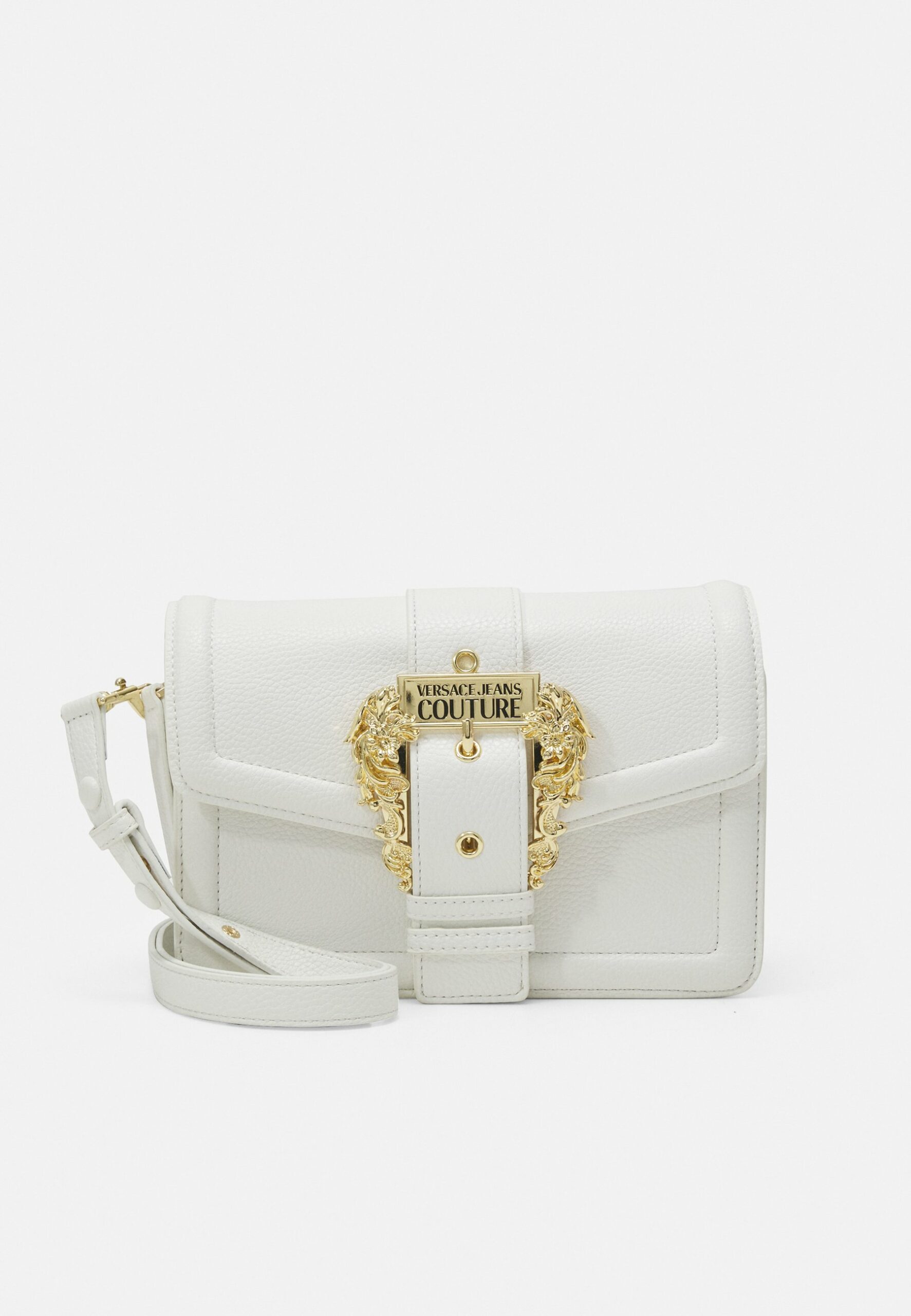 VERSACE COUTURE grana buckle shoulder bag blanc Beauty Cuir Maroquinerie